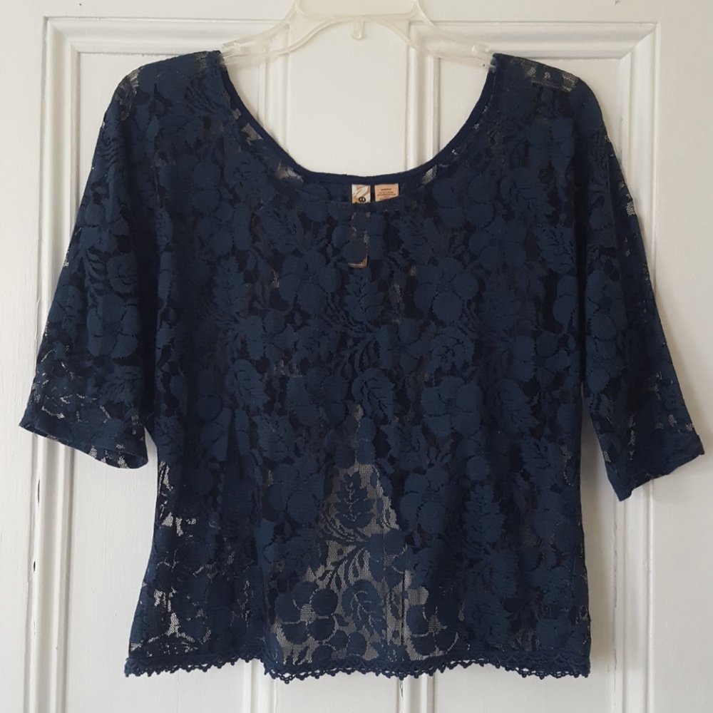 Blue Lace Shirt